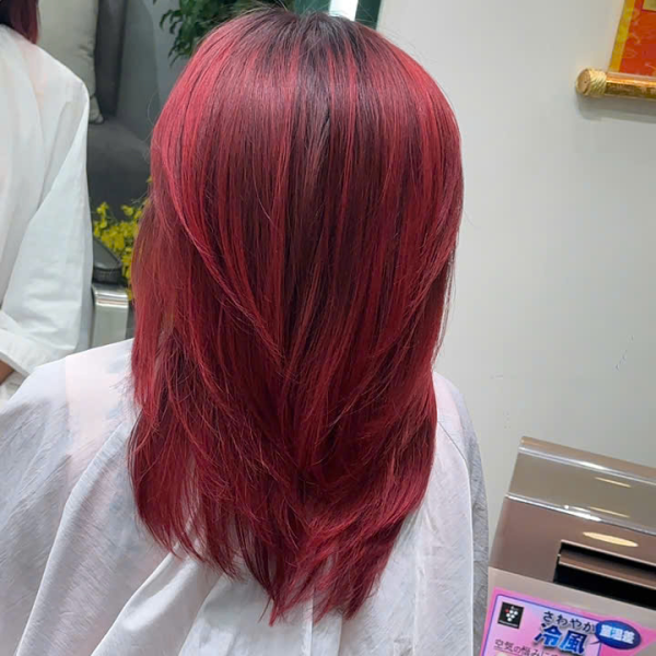 Nhuộm Balayage Đỏ