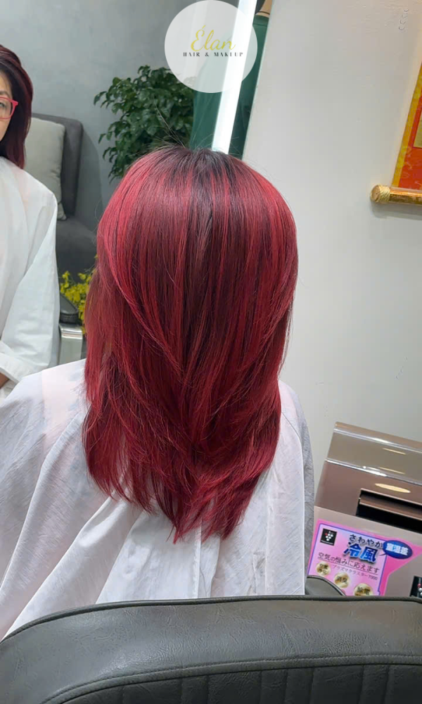 Nhuộm Balayage Đỏ