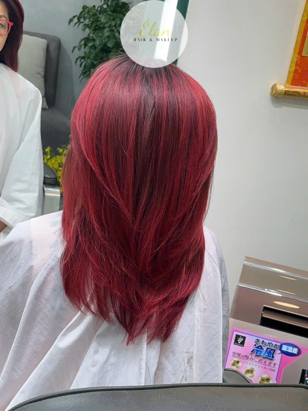 Nhuộm Balayage Đỏ