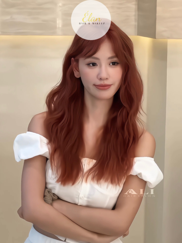 Nhuộm Nâu Cam 